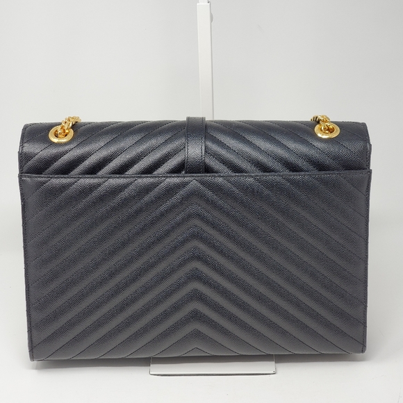 100% Auth YSL Large Envelope Shoulder Bag - Picture 4 of 16